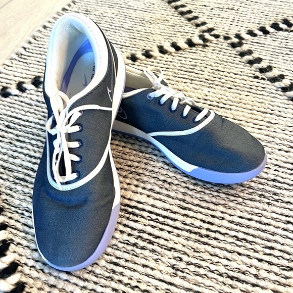 🔥Nike Lunarlon, Perfect Soft Grey Golf Shoes Excellent Condition,US 8.5 - Picture 8 of 10